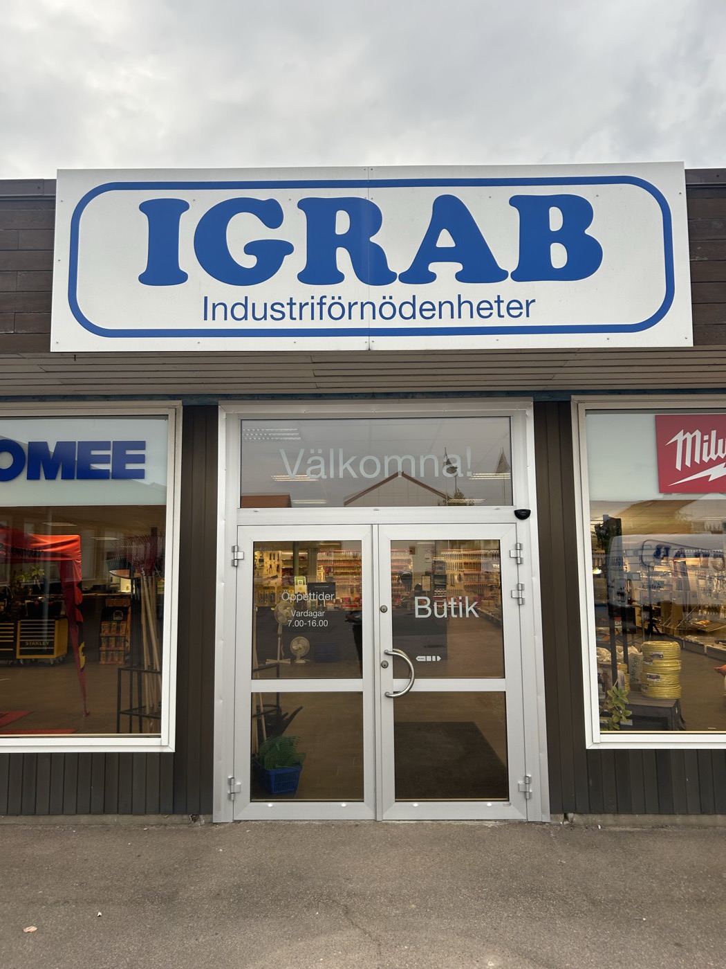 IGRAB:s butiksentré på Fabriksgatan 30 i Åstorp